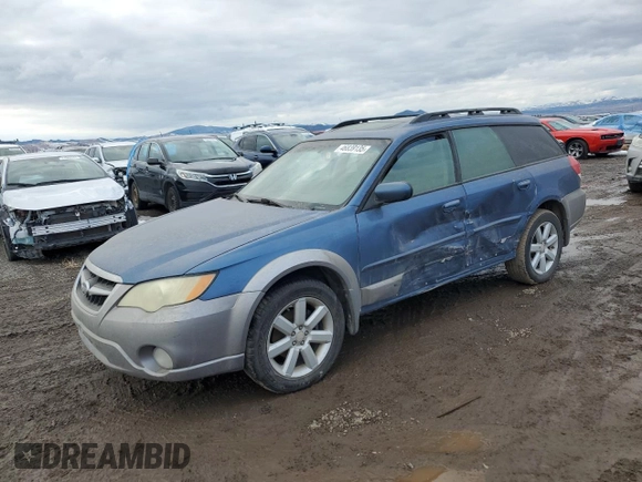 2008 Subaru Outback Limited z VIN 4S4BP62C487343116, wystawiony jako Copart lot #46839135 z przebiegiem 202 176 mil mil oraz Czysty tytuł • Clean title. Historia ofert i sprzedaży dostępna na DreamBid. Obrazek 1.