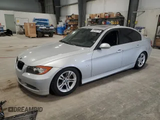 2008 BMW 3 Series 328i with VIN WBAVA37538NL52412, listed as a Copart auction lot 52848775 with 116,788 mi miles and Clean Title. Bid and sale history available at carsss.com. Image 1.