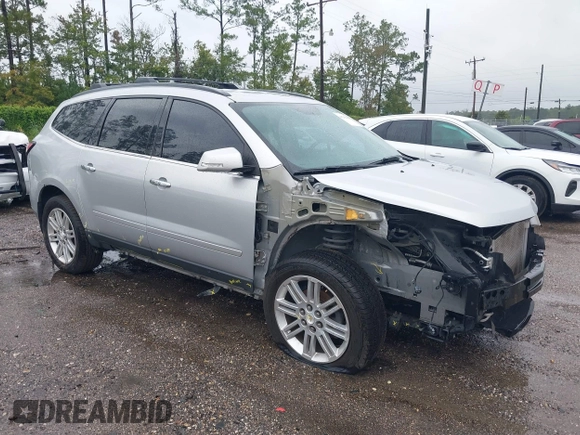 2015 Chevrolet Traverse LT with VIN 1GNKRGKD0FJ385528, listed as a IAAI auction lot 40298898 with 89,287 mi miles and . Bid and sale history available at DreamBid. Image 1.