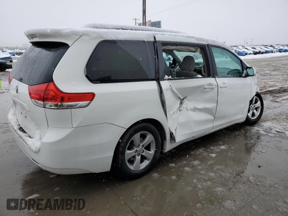 2013 Toyota Sienna LE AAS with VIN 5TDKK3DC0DS374779, listed as a Copart auction lot 46300485 with Not Provided miles and Salvage Title. Bid and sale history available at DreamBid. Image 3.