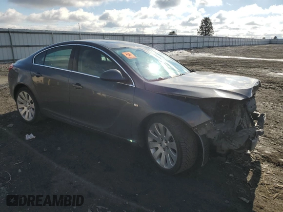 2011 Buick Regal CXL Turbo TO6 with VIN W04G05GV5B1112720, listed as a Copart auction lot 47566325 with 96,633 mi miles and Salvage Title. Bid and sale history available at carsss.com. Image 4.