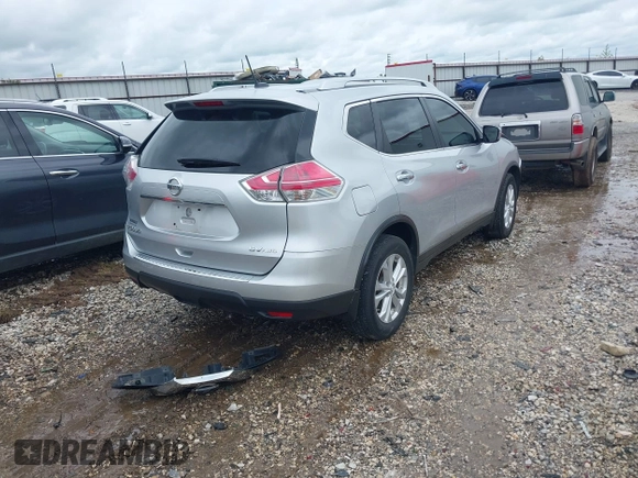 2015 Nissan Rogue SV z VIN KNMAT2MV9FP540198, wystawiony jako IAAI lot #42169106 z przebiegiem 153 444 mil mil oraz . Historia ofert i sprzedaży dostępna na DreamBid. Obrazek 4.