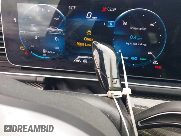 2022 Mercedes-Benz GLE 53 AMG with VIN 4JGFB6BBXNA596396, listed as a IAAI auction lot 41484492 with 38,599 mi miles and . Bid and sale history available at DreamBid. Image 11.