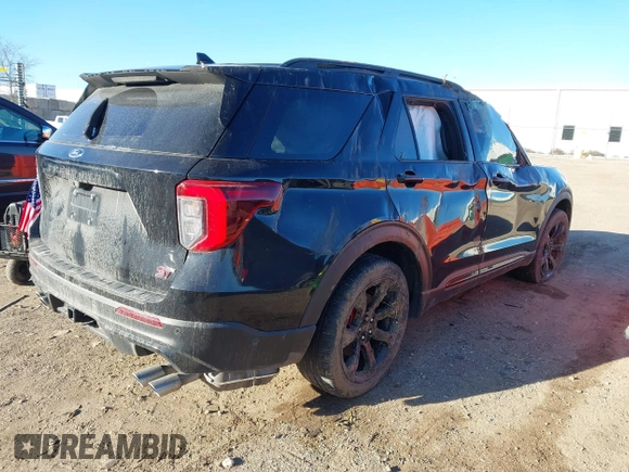 2020 Ford Explorer ST with VIN 1FM5K8GC1LGC05106, listed as a IAAI auction lot 41520613 with 40,447 mi miles. Bid and sale history available at carsss.com. Image 4.