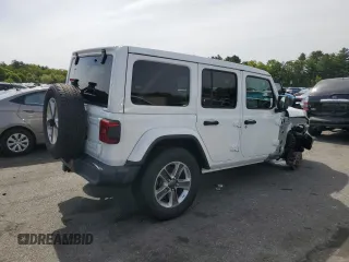 2020 Jeep Wrangler Unlimited Sahara with VIN 1C4HJXEG3LW243396, listed as a Copart auction lot 58709415 with 28,725 mi miles and Salvage title. Bid and sale history available at DreamBid. Image 3.