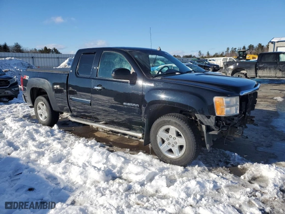 2011 GMC Sierra 1500 SLE with VIN 1GTR2VE34BZ167462, listed as a Copart auction lot 43172355 with 163,747 mi miles and Salvage Title. Bid and sale history available at carsss.com. Image 4.