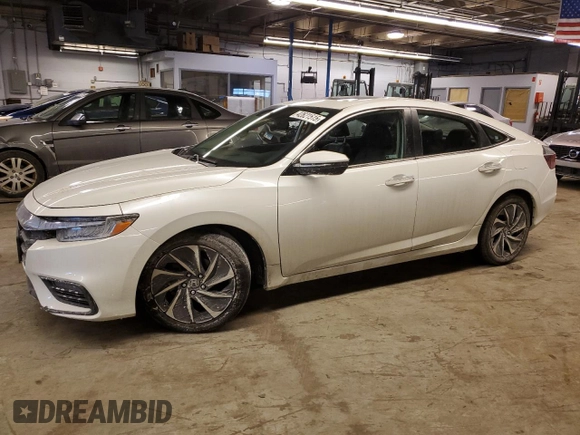 2022 Honda Insight Touring with VIN 19XZE4F97NE005510, listed as a Copart auction lot 42621515 with 20,969 mi miles and Salvage Title. Bid and sale history available at DreamBid. Image 1.