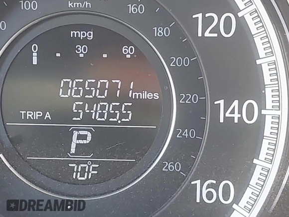 2013 Honda Accord Sdn EX-L with VIN 1HGCR2F89DA207063, listed as a IAAI auction lot 42021702 with 65,071 mi miles. Bid and sale history available at carsss.com. Image 16.