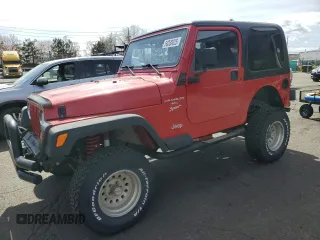 1999 Jeep Wrangler Sport z VIN 1J4FY19S4XP111512, wystawiony jako Copart lot #50330025 z przebiegiem 118 583 mil mil oraz Czysty tytuł • Clean title. Historia ofert i sprzedaży dostępna na DreamBid. Obrazek 1.