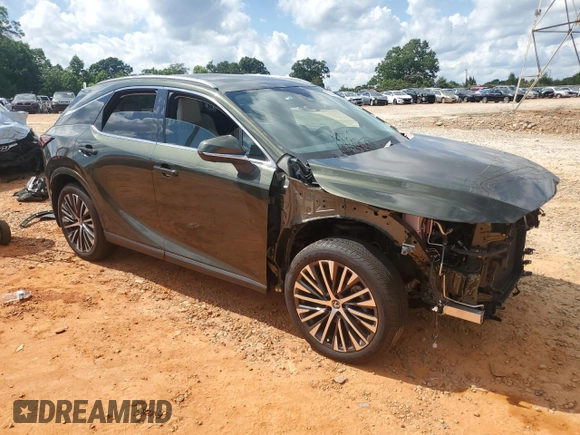 2024 Lexus RX 350h z VIN 2T2BBMCA7RC043862, wystawiony jako Copart lot #59543065 z przebiegiem 14 046 mil mil oraz Szkoda całkowita • Salvage title. Historia ofert i sprzedaży dostępna na DreamBid. Obrazek 4.