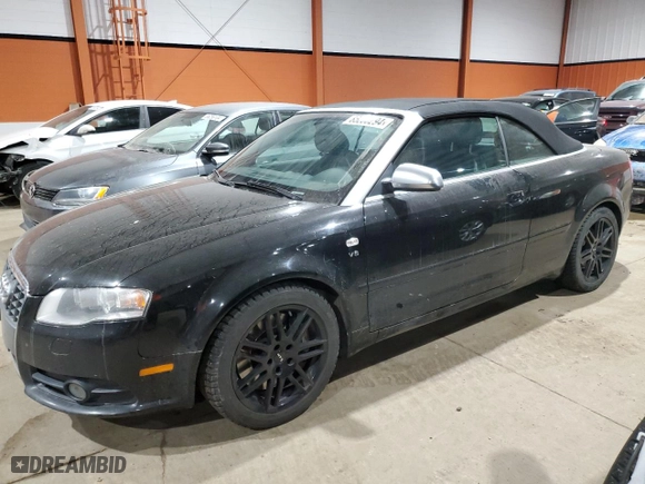 2007 Audi S4 with VIN WUARL48HX7K900664, listed as a Copart auction lot 85230294 with 201,872 mi miles and Clean Title. Bid and sale history available at carsss.com. Image 1.