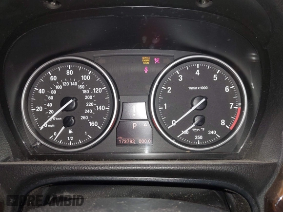 2008 BMW 3 Series 335xi with VIN WBAVD53528A010479, listed as a IAAI auction lot 41815814 with 173,793 mi miles. Bid and sale history available at carsss.com. Image 7.