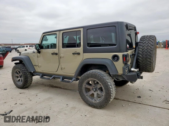 2017 Jeep Wrangler Unlimited Rubicon with VIN 1C4BJWFG1HL667974, listed as a Copart auction lot 59470365 with 22,241 mi miles and Salvage title. Bid and sale history available at DreamBid. Image 2.