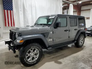 2020 Jeep Wrangler Unlimited Sport S z VIN 1C4HJXDN7LW245474, wystawiony jako Copart lot #51668405 z przebiegiem 50 216 mil mil oraz Szkoda całkowita • Salvage title. Historia ofert i sprzedaży dostępna na DreamBid. Obrazek 1.
