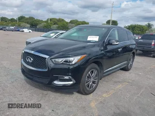 2019 Infiniti QX60 LUXE with VIN 5N1DL0MN0KC549578, listed as a IAAI auction lot 41362311 with 162,457 mi miles. Bid and sale history available at carsss.com. Image 2.