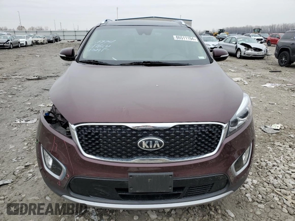 2018 Kia Sorento EX with VIN 5XYPH4A53JG410568, listed as a Copart auction lot 86511194 with 62,750 mi miles and Salvage Title. Bid and sale history available at DreamBid. Image 5.