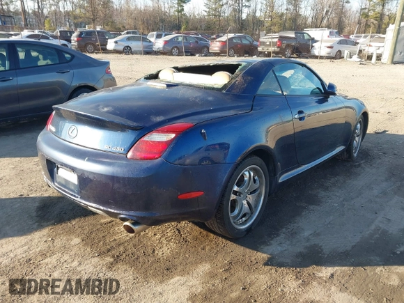 2006 Lexus SC 430 with VIN JTHFN48YX69008462, listed as a IAAI auction lot 41660498 with 168,364 mi miles and . Bid and sale history available at DreamBid. Image 4.