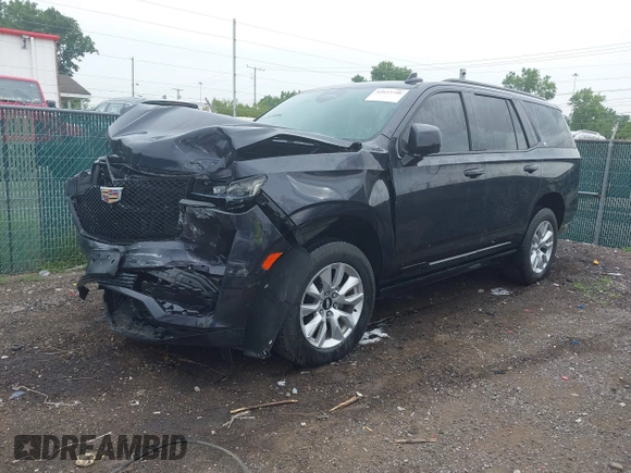 2023 Cadillac Escalade 4WD Sport with VIN 1GYS4FKL8PR153863, listed as a IAAI auction lot 42653740 with Not provided miles and . Bid and sale history available at DreamBid. Image 2.