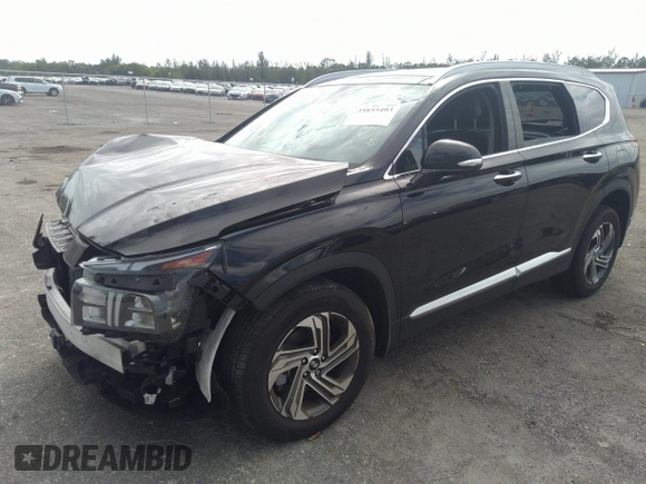 2022 Hyundai Santa Fe SEL with VIN 5NMS34AJ5NH464293, listed as a IAAI auction lot 35855493 with 5,802 mi miles and . Bid and sale history available at DreamBid. Image 2.