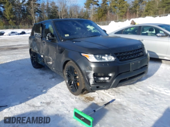 2016 Land Rover Range Rover Sport V6 Diesel HSE with VIN SALWR2KF6GA656035, listed as a IAAI auction lot 41579216 with 94,822 mi miles. Bid and sale history available at carsss.com. Image 1.