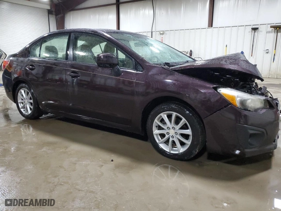 2012 Subaru Impreza Sedan 2.0i Premium with VIN JF1GJAC63CH006999, listed as a Copart auction lot 51213735 with 106,163 mi miles and Salvage Title. Bid and sale history available at carsss.com. Image 4.