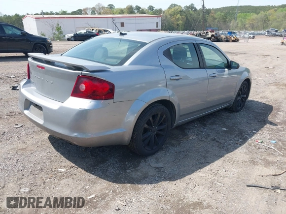 2014 Dodge Avenger SE with VIN 1C3CDZAB0EN133684, listed as a IAAI auction lot 41923432 with 158,771 mi miles and . Bid and sale history available at DreamBid. Image 4.