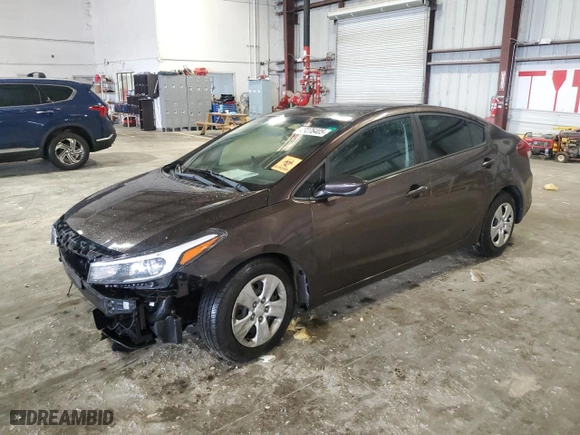 2017 Kia Forte LX with VIN 3KPFK4A78HE130912, listed as a Copart auction lot 48276405 with 0 mi miles and Salvage Title. Bid and sale history available at carsss.com. Image 1.