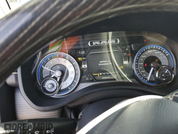 2019 Ram 1500 Limited z VIN 1C6SRFHT0KN771720, wystawiony jako Copart lot #80977214 z przebiegiem 88 622 mil mil oraz Szkoda całkowita • Salvage title. Historia ofert i sprzedaży dostępna na DreamBid. Obrazek 9.