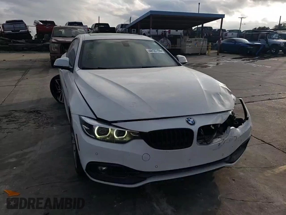 2018 BMW 4 Series 440i with VIN WBA4J5C51JBF07823, listed as a Copart auction lot 44127705 with 64,875 mi miles and Salvage Title. Bid and sale history available at DreamBid. Image 10.