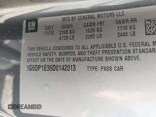 2013 Cadillac CTS Premium with VIN 1G6DP1E36D0142013, listed as a IAAI auction lot 41836129 with 192,804 mi miles and . Bid and sale history available at DreamBid. Image 9.