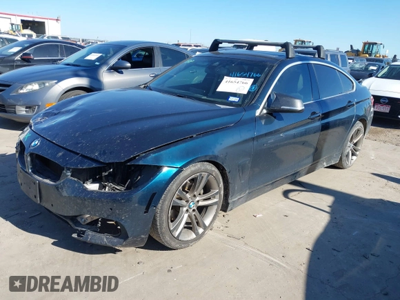 2017 BMW 4 Series 430i with VIN WBA4F7C38HG789545, listed as a IAAI auction lot 41654766 with 107,008 mi miles and . Bid and sale history available at carsss.com. Image 18.