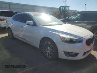 2015 Kia Cadenza Premium with VIN KNALN4D71F5177078, listed as a Copart auction lot 78436614 with 105,651 mi miles and Salvage Title. Bid and sale history available at carsss.com. Image 4.