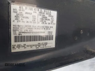 1997 Ford Explorer XLT с VIN 1FMDU35P3VUD53308, выставлен на аукционе IAAI как лот 42656628 с пробегом 138 493 миль миль и . История ставок и продаж доступна на DreamBid. Изображение 9.