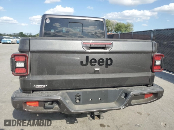 2021 Jeep Gladiator Overland with VIN 1C6HJTFG2ML517477, listed as a Copart auction lot 50061065 with 27,443 mi miles and Salvage title. Bid and sale history available at DreamBid. Image 6.