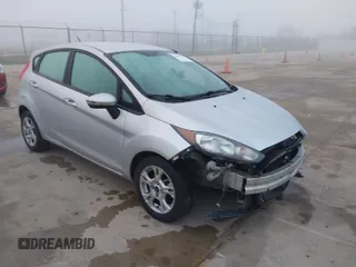 2016 Ford Fiesta SE with VIN 3FADP4EJ6GM111767, listed as a IAAI auction lot 41843978 with 109,294 mi miles. Bid and sale history available at carsss.com. Image 1.