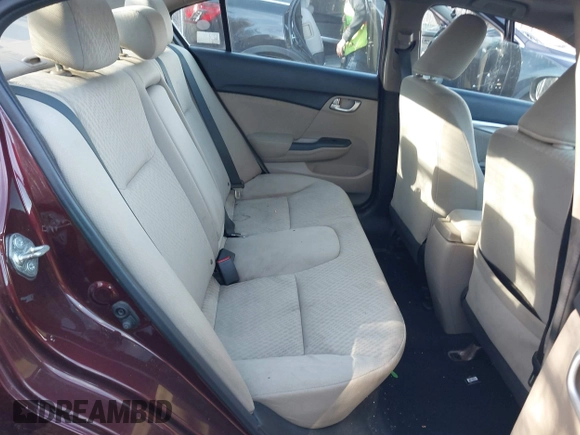 2014 Honda Civic Sedan EX with VIN 19XFB2F80EE249233, listed as a IAAI auction lot 41654087 with 119,126 mi miles. Bid and sale history available at carsss.com. Image 8.