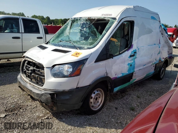 2019 Ford Transit z VIN 1FTYR2CG2KKB82613, wystawiony jako Copart lot #61435345 z przebiegiem 100 090 mil mil oraz Szkoda całkowita • Salvage title. Historia ofert i sprzedaży dostępna na DreamBid. Obrazek 1.