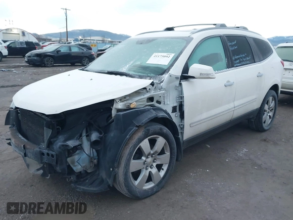 2011 Chevrolet Traverse LTZ with VIN 1GNKVLED8BJ380362, listed as a IAAI auction lot 41175092 with 133,037 mi miles and . Bid and sale history available at DreamBid. Image 2.
