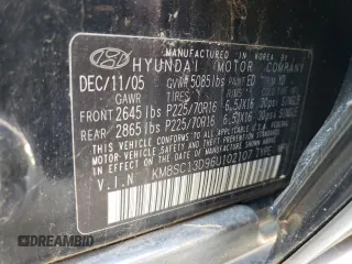 2006 Hyundai Santa Fe GLS with VIN KM8SC13D96U102107, listed as a Copart auction lot 55525594 with 198,741 mi miles and Salvage Title. Bid and sale history available at carsss.com. Image 12.