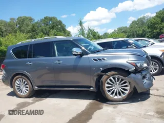 2016 Infiniti QX80 with VIN JN8AZ2NC4G9401117, listed as a IAAI auction lot 42591693 with 141,270 mi miles and . Bid and sale history available at DreamBid. Image 13.