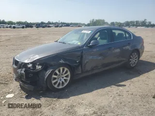 2007 BMW 3 Series 335xi with VIN WBAVD53557A008577, listed as a Copart auction lot 59375765 with 105,133 mi miles and Salvage title. Bid and sale history available at DreamBid. Image 1.