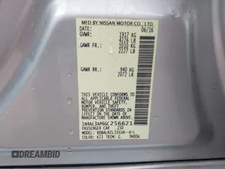 2016 Nissan Altima SV with VIN 1N4AL3AP6GC256621, listed as a IAAI auction lot 41290505 with 63,336 mi miles and . Bid and sale history available at DreamBid. Image 9.