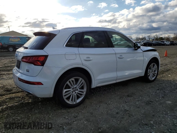 2018 Audi Q5 Premium Plus with VIN WA1BNAFY1J2111234, listed as a Copart auction lot 53334245 with 89,261 mi miles and Salvage Title. Bid and sale history available at carsss.com. Image 3.