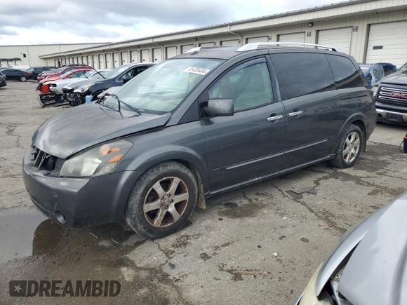 2009 Nissan Quest S with VIN 5N1BV28U29N108192, listed as a Copart auction lot 81455434 with 250,534 mi miles and Salvage Title. Bid and sale history available at carsss.com. Image 1.
