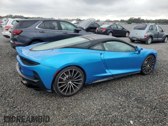 2020 McLaren GT with VIN SBM22GCA6LW000609, listed as a Copart auction lot 81323804 with Not Provided miles and Non Repairable. Bid and sale history available at carsss.com. Image 3.