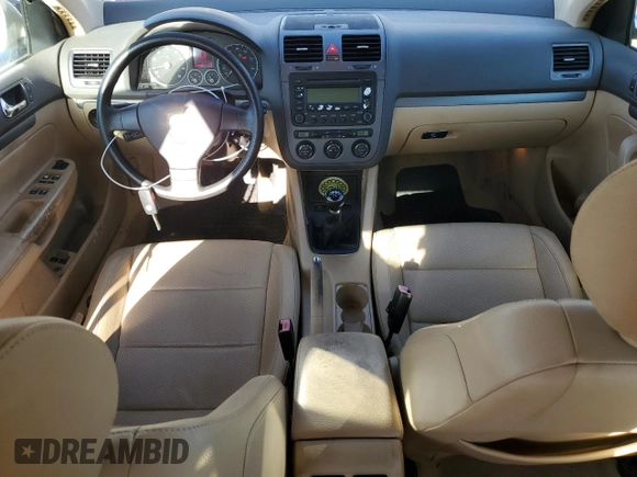 2005 Volkswagen Jetta 2.5L with VIN 3VWRF71K95M626016, listed as a Copart auction lot 75095434 with 124,789 mi miles and Clean title. Bid and sale history available at DreamBid. Image 8.