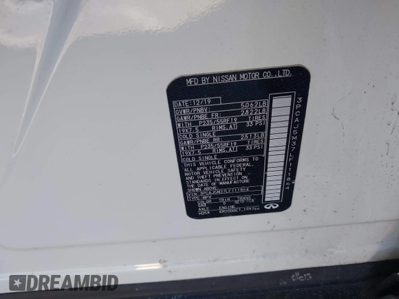 2020 Infiniti QX50 Essential with VIN 3PCAJ5M37LF111864, listed as a IAAI auction lot 41448436 with 54,337 mi miles and . Bid and sale history available at DreamBid. Image 9.
