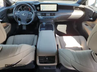 2023 Lexus LS with VIN JTHD51FFXP5018702, listed as a Copart auction lot 46787465 with 20,065 mi miles and Salvage Title. Bid and sale history available at carsss.com. Image 8.