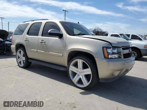 2008 Chevrolet Tahoe 2LT z VIN 1GNFC13J58R130186, wystawiony jako Copart lot #48639735 z przebiegiem 168 905 mil mil oraz Szkoda całkowita • Salvage title. Historia ofert i sprzedaży dostępna na DreamBid. Obrazek 4.