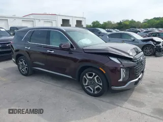 2023 Hyundai Palisade Limited z VIN KM8R54GE0PU517573, wystawiony jako IAAI lot #41870400 z przebiegiem 11 477 mil mil oraz . Historia ofert i sprzedaży dostępna na DreamBid. Obrazek 1.